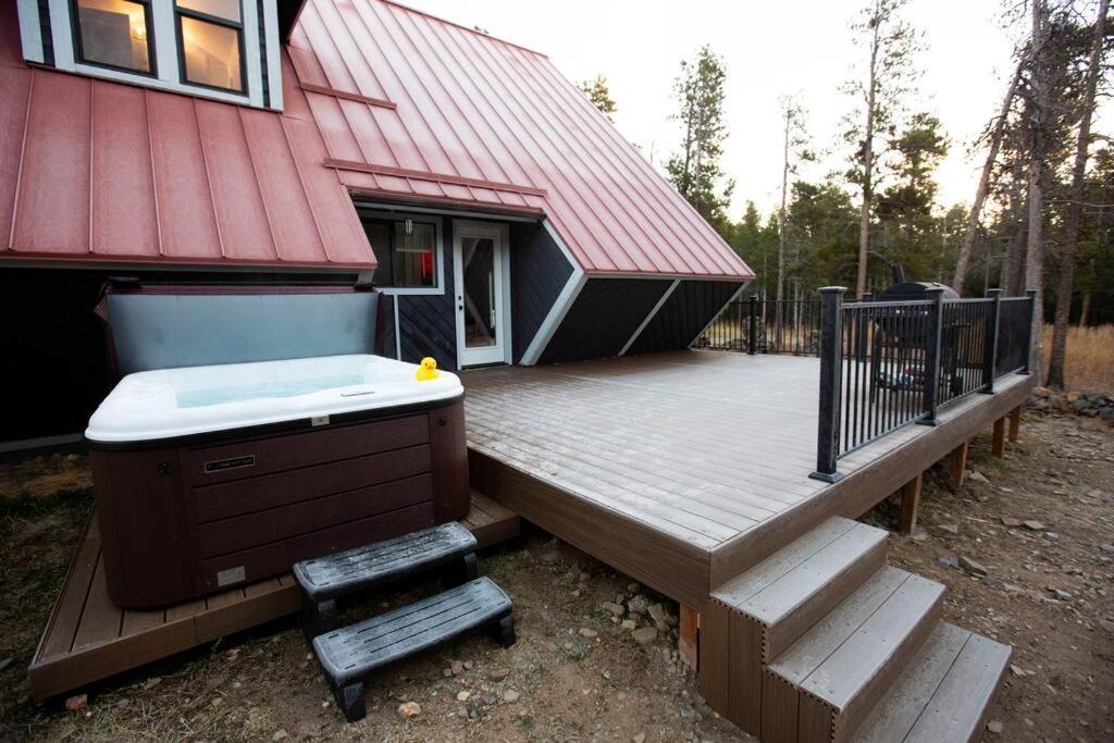 Little Gem Lodge Unique Mtn A-Frame W Hot Tub Black Hawk Exterior foto